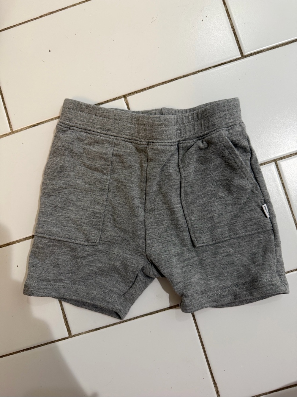 Little Sleepies Gray Knit Pull-On Shorts